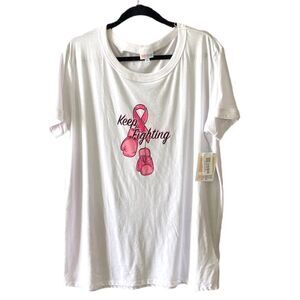 NWT 2XL T-shirt Breast Cancer Fighter Liv Tee, LuLaRoe